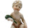 Antique Porcelain Putto Figurine Young Cherub Boy Holding Flowers - Poppy's Vintage Clothing