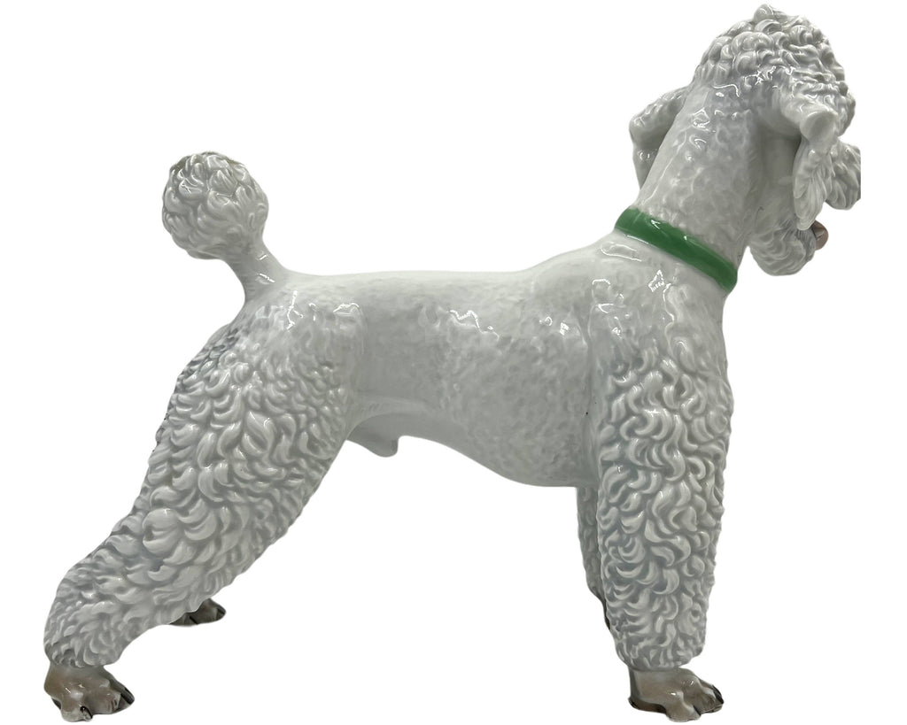 Vintage 1950s Rosenthal Porcelain Standard Poodle Dog Figurine T Karner Model 1163 - Poppy's Vintage Clothing