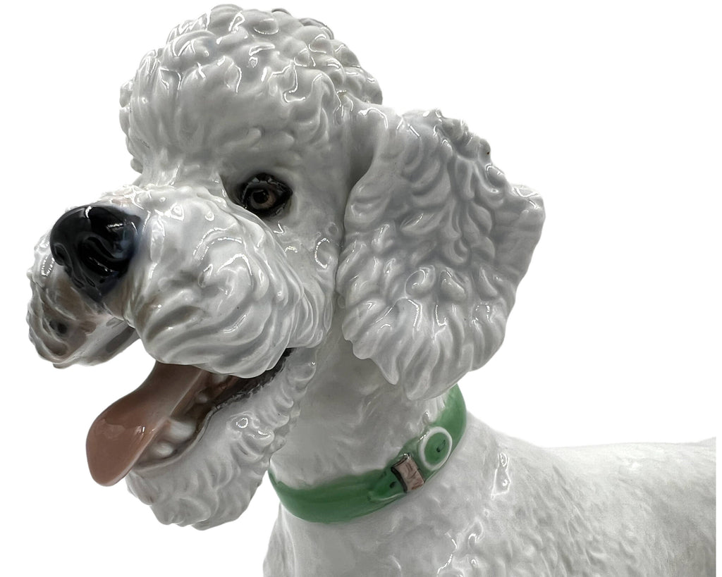 Vintage 1950s Rosenthal Porcelain Standard Poodle Dog Figurine T Karner Model 1163 - Poppy's Vintage Clothing