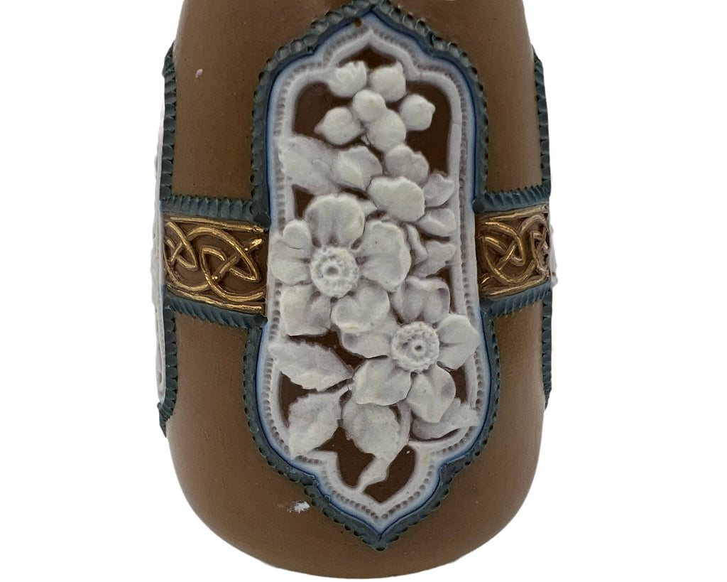 Antique 1880s Doulton Lambeth Silicon Vase Mary Slater 6.5 - Poppy's Vintage Clothing