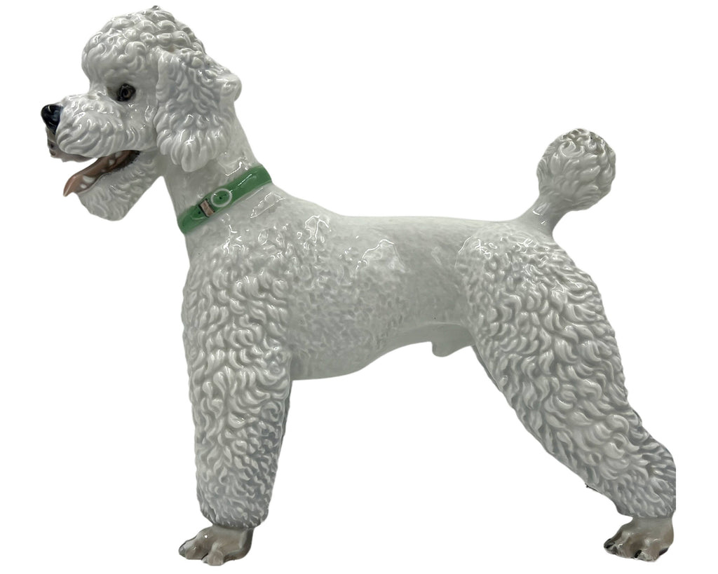 Vintage 1950s Rosenthal Porcelain Standard Poodle Dog Figurine T Karner Model 1163 - Poppy's Vintage Clothing