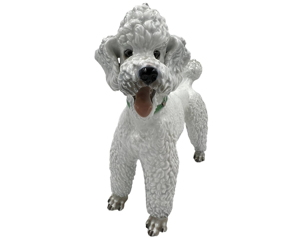 Vintage 1950s Rosenthal Porcelain Standard Poodle Dog Figurine T Karner Model 1163 - Poppy's Vintage Clothing