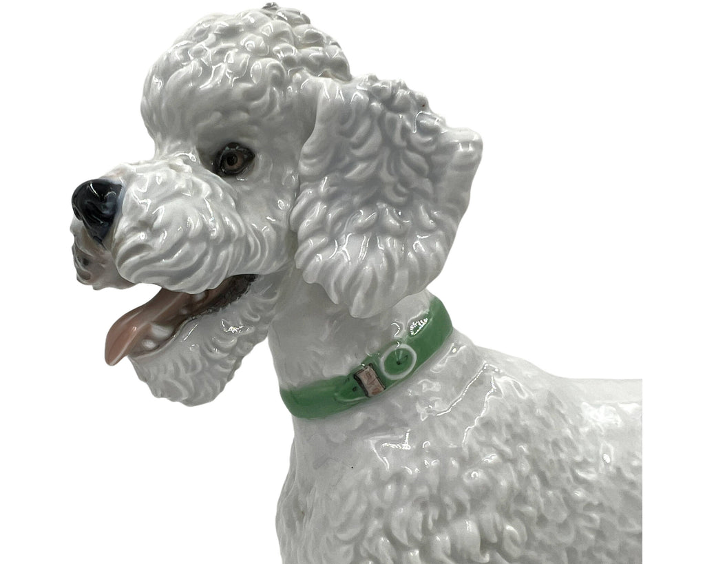 Vintage 1950s Rosenthal Porcelain Standard Poodle Dog Figurine T Karner Model 1163 - Poppy's Vintage Clothing
