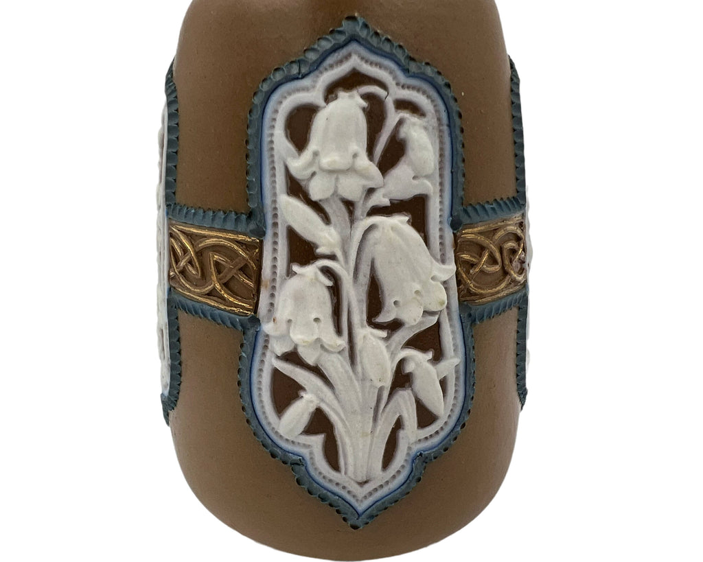 Antique 1880s Doulton Lambeth Silicon Vase Mary Slater 6.5 - Poppy's Vintage Clothing