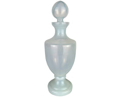 Vintage Opalescent Glass Scent Bottle with Stopper Fry Foval ? - Poppy's Vintage Clothing