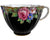 Vintage 1950s Paragon Bone China Cup & Saucer Tapestry Rose Black C 5459 - Poppy's Vintage Clothing