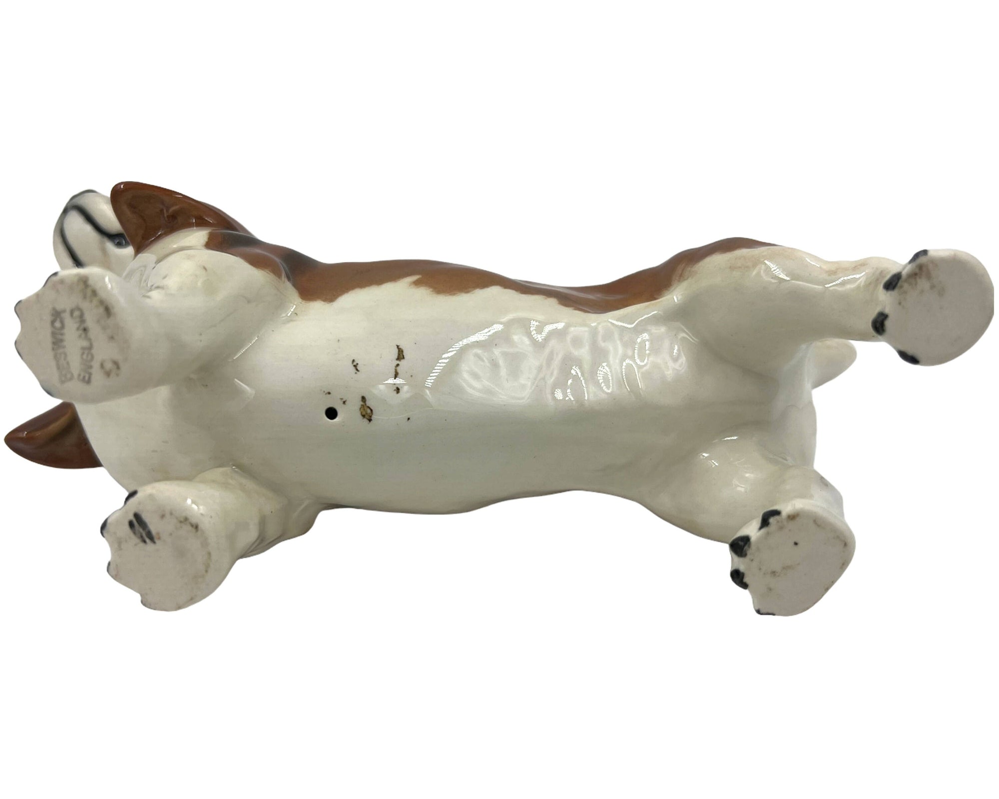 Vintage Beswick Basset Hound Dog Figurine Fochno Trinket No 2045A - Poppy's Vintage Clothing