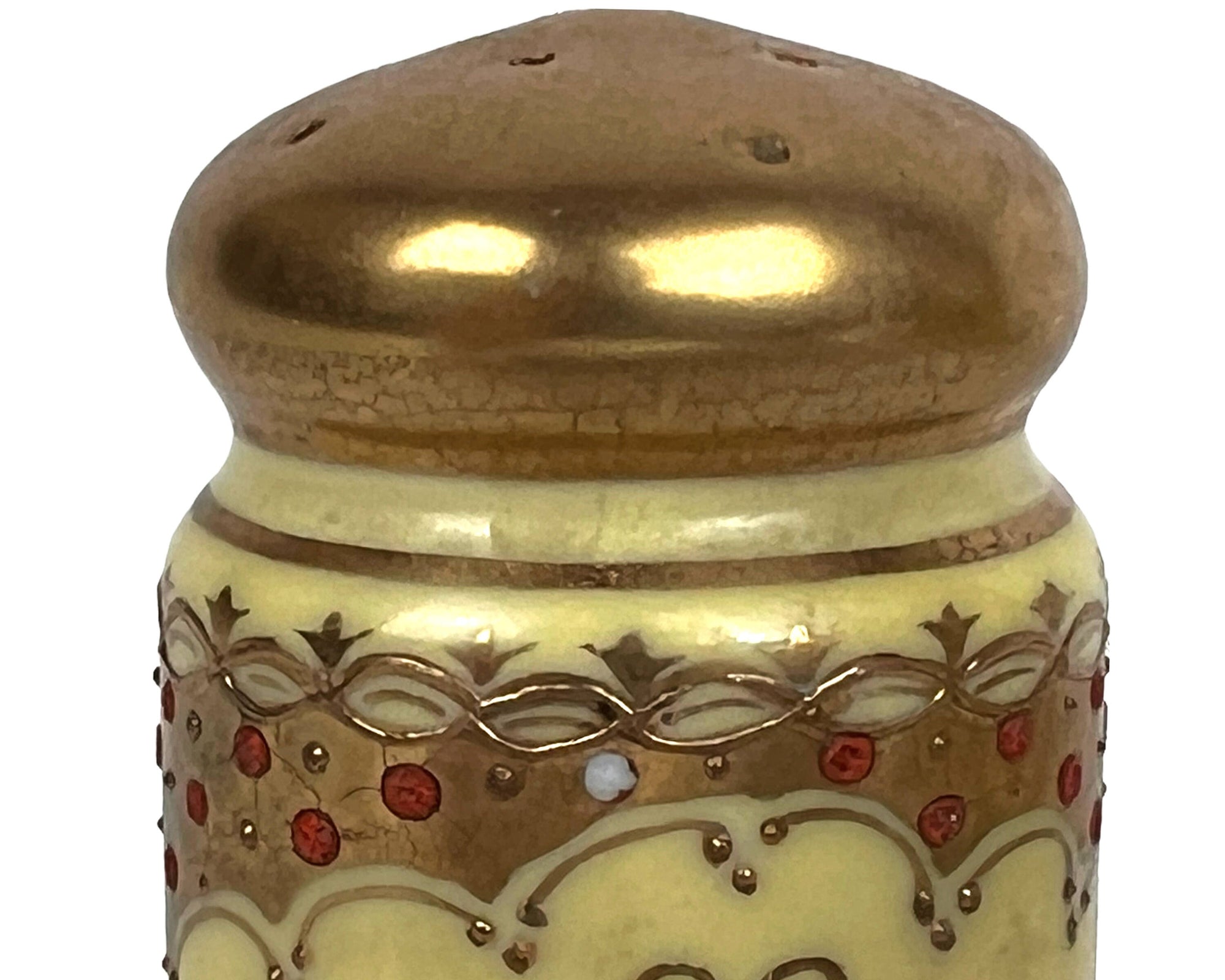 Art Deco Noritake Porcelain Cruet Set Jam Pot Salt Pepper Shakers - Poppy's Vintage Clothing