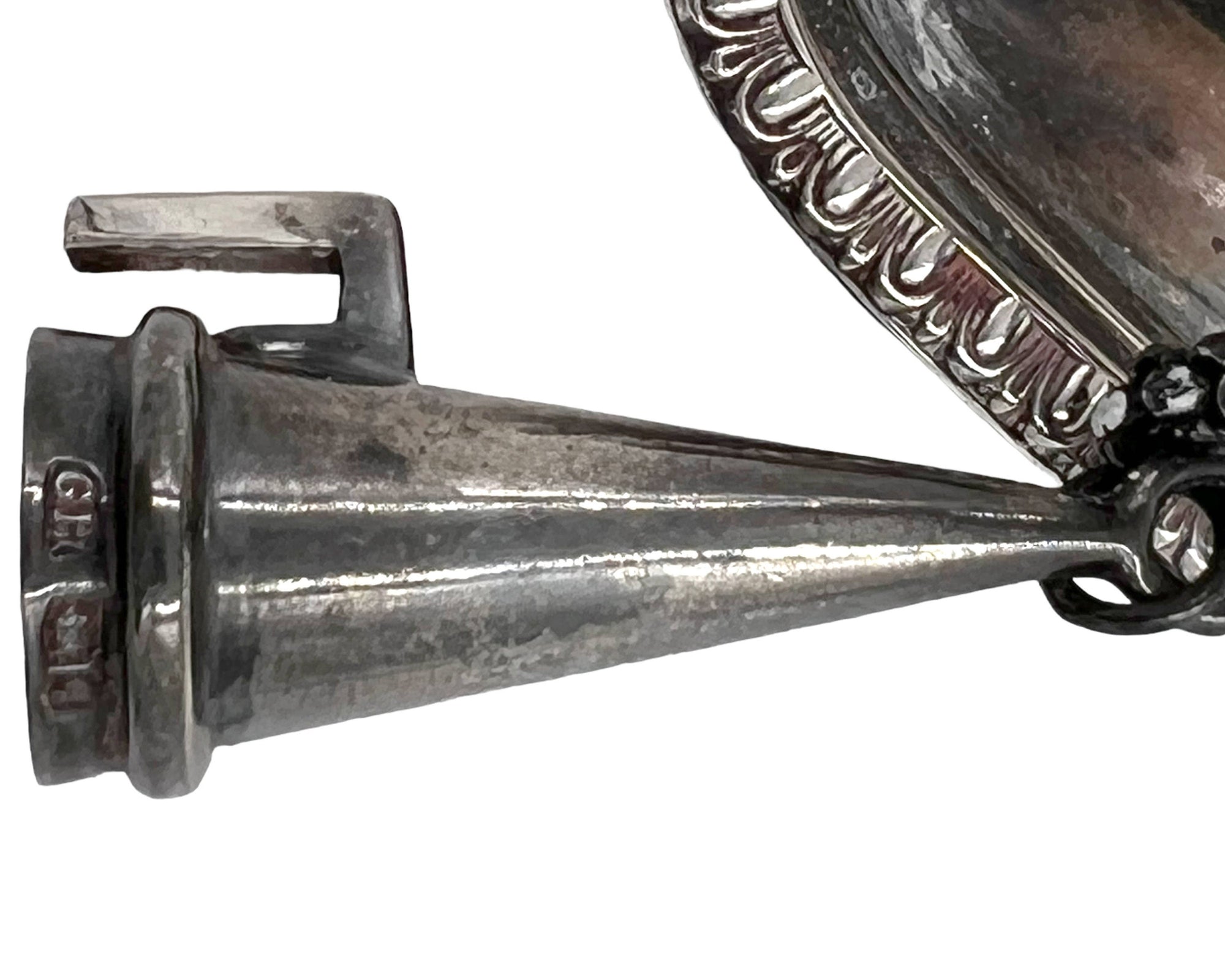 Sterling Silver Wax Jack Candle Holder Dated 1933 Harrison Brothers & Howson Sheffield - Poppy's Vintage Clothing