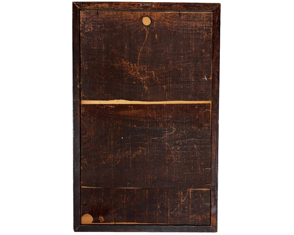 Large Antique Chromolitho Print Girl Holding Cat Victorian Era 16x25 - Poppy's Vintage Clothing