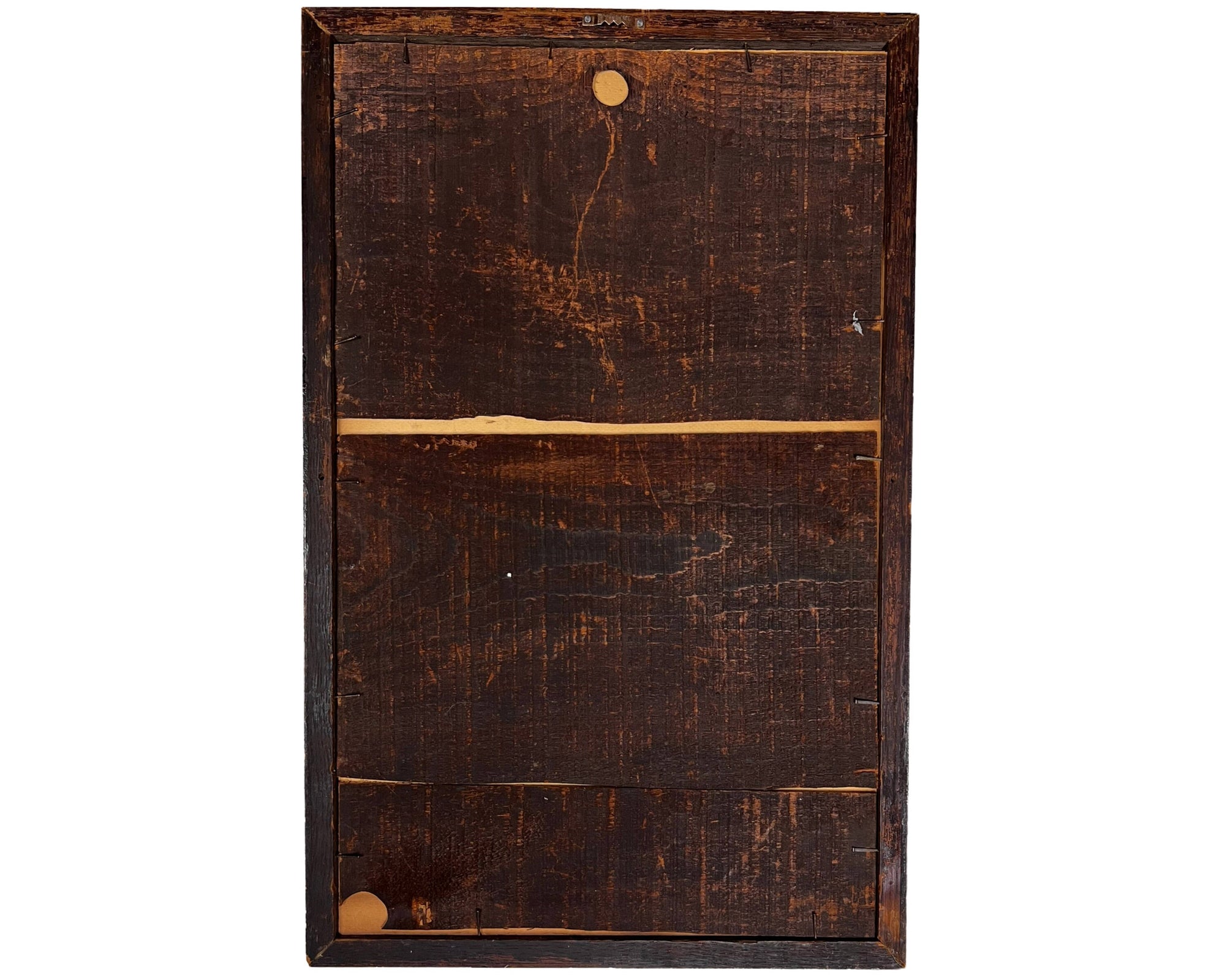 Large Antique Chromolitho Print Girl Holding Cat Victorian Era 16x25 - Poppy's Vintage Clothing