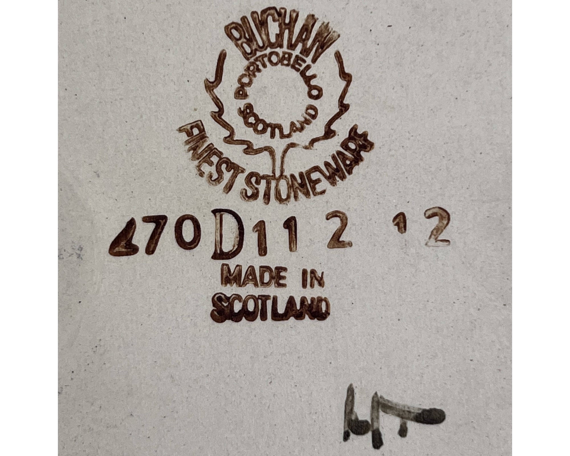 Vintage Buchan Thistle Divided Baker 11 Scottish Stoneware 270 D 11 2 12 Portobello Scotland - Poppy's Vintage Clothing