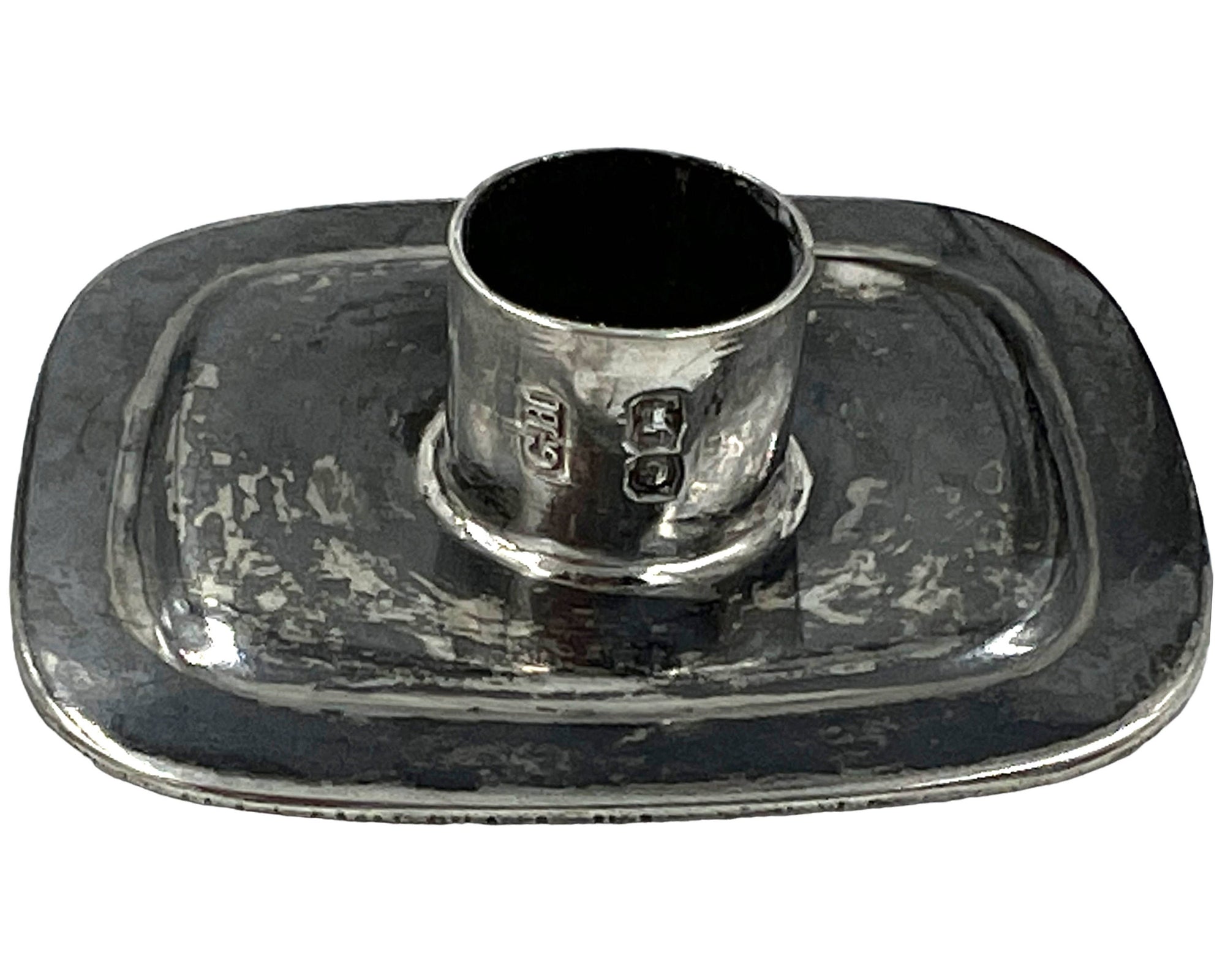 Sterling Silver Wax Jack Candle Holder Dated 1933 Harrison Brothers & Howson Sheffield - Poppy's Vintage Clothing