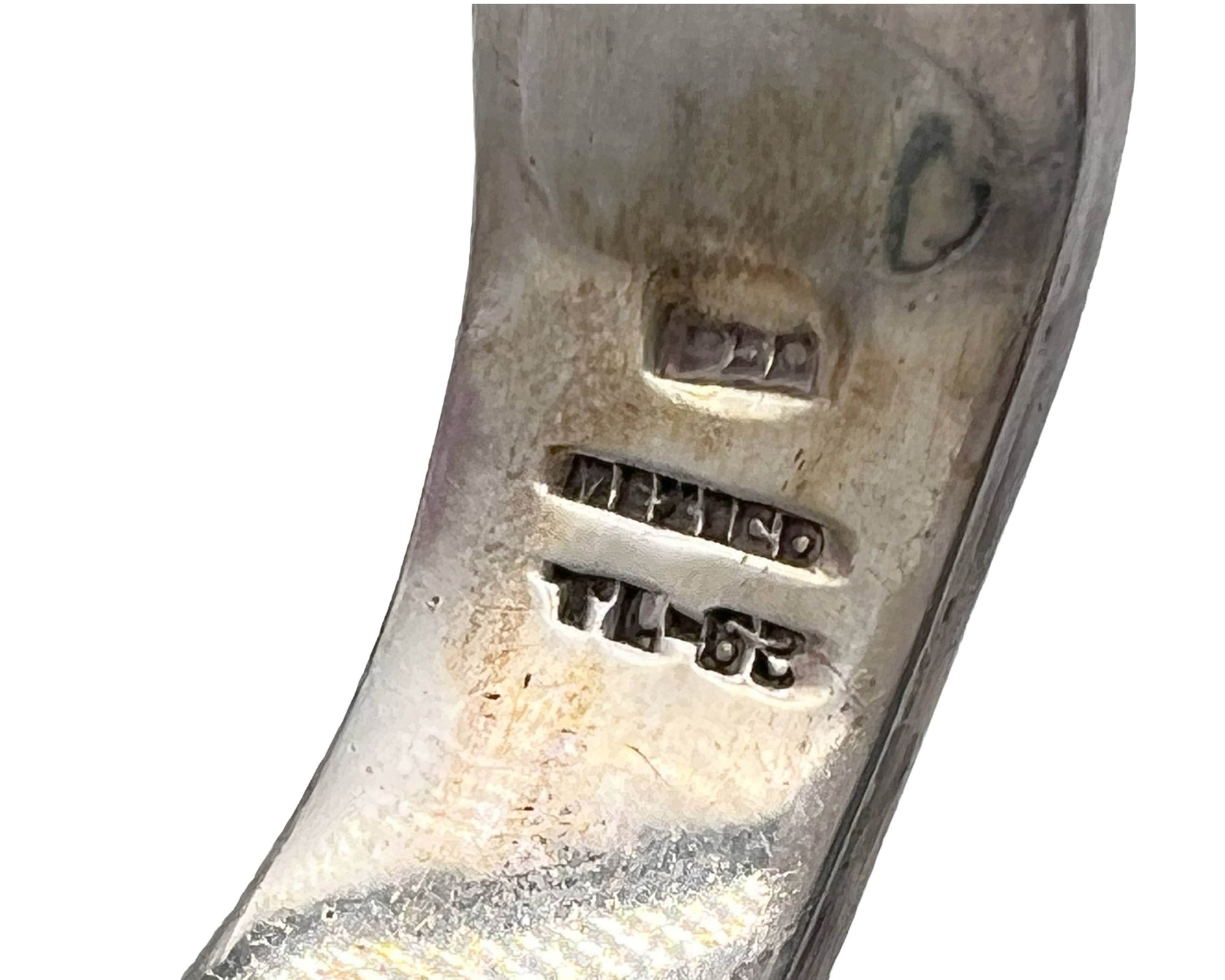 Modernist Mexican 950 Silver Necklace & Clamper Bracelet Azurite w Malachite VFG - Poppy's Vintage Clothing