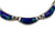 Modernist Mexican 950 Silver Necklace & Clamper Bracelet Azurite w Malachite VFG - Poppy's Vintage Clothing