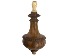 Antique Wood and Celluloid Servant Bell Push Butler Call - Poppy's Vintage Clothing