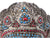 Antique Tibetan Buddhist Mahakala Mask Brass Filigree w Coral Turquoise Onyx - Poppy's Vintage Clothing