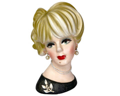 Vintage Head Vase Kim Novak 8 Tall Napco Ceramic Japan Napcoware C 7473 - Poppy's Vintage Clothing