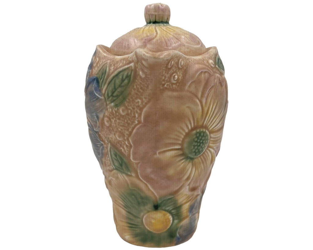 Art Deco Coffee Pot Kensington Pottery Sunflower Pattern 1930s - Poppy's Vintage Clothing