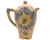 Art Deco Coffee Pot Kensington Pottery Sunflower Pattern 1930s - Poppy's Vintage Clothing