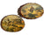 Vintage 1950s Lake George Souvenir Plaques Indians & Cowboys Cut Wood Logs - Poppy's Vintage Clothing