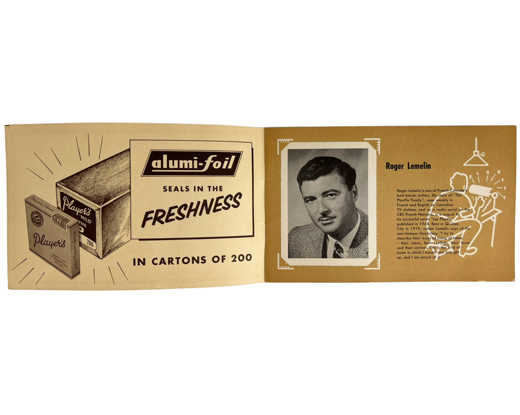 Vintage 1950s Quebec La Famille Plouffe Family Booklet - Poppy's Vintage Clothing