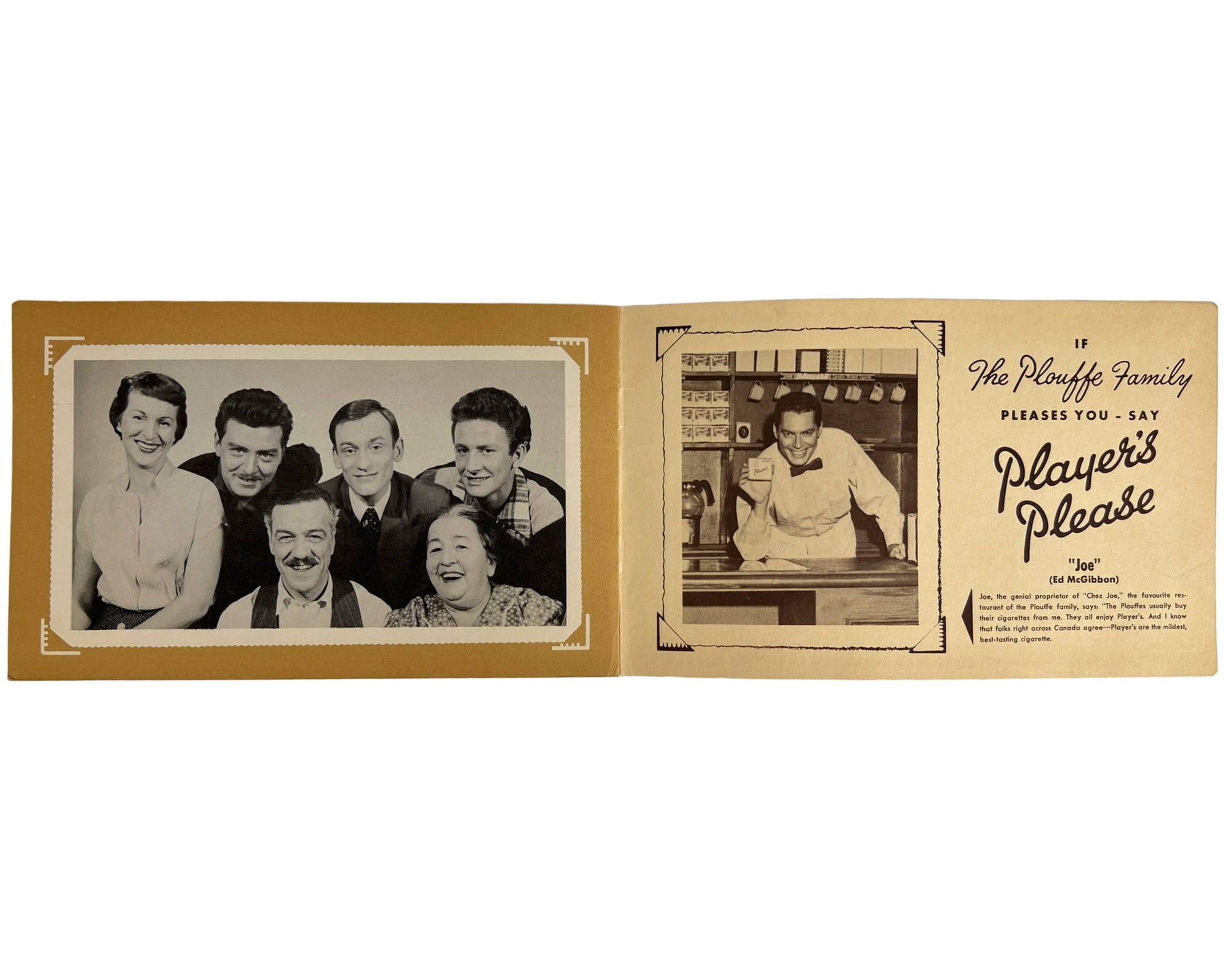 Vintage 1950s Quebec La Famille Plouffe Family Booklet - Poppy's Vintage Clothing