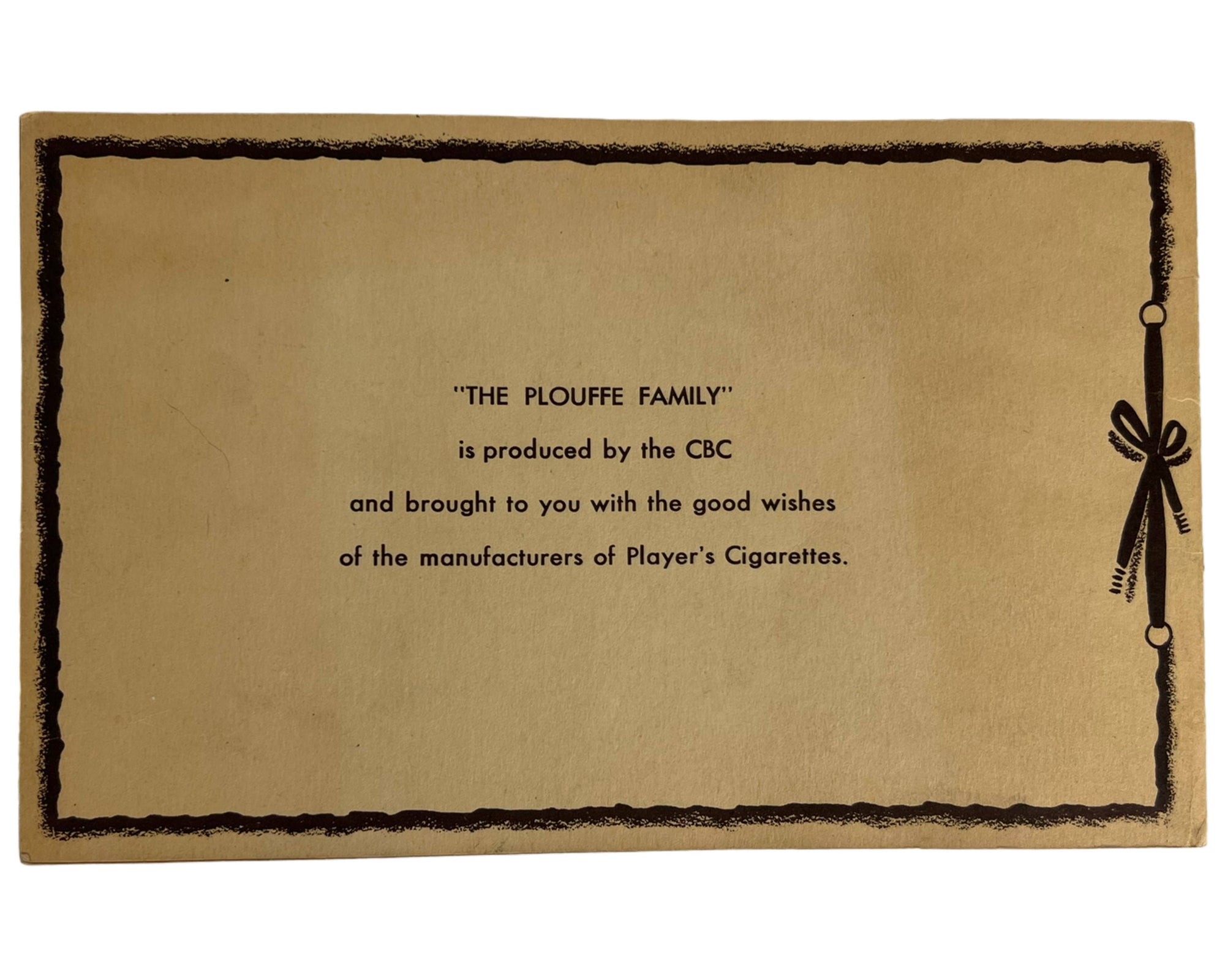 Vintage 1950s Quebec La Famille Plouffe Family Booklet - Poppy's Vintage Clothing