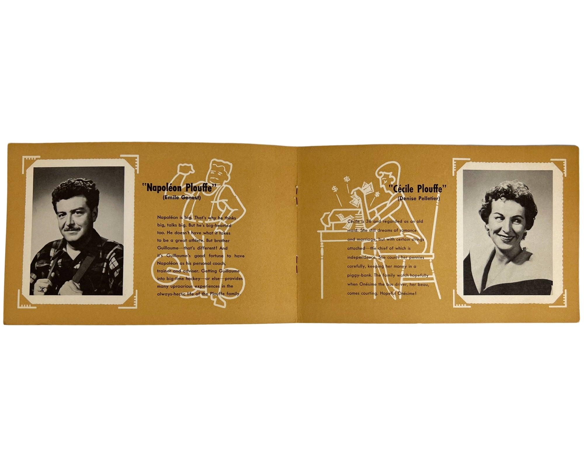 Vintage 1950s Quebec La Famille Plouffe Family Booklet - Poppy's Vintage Clothing