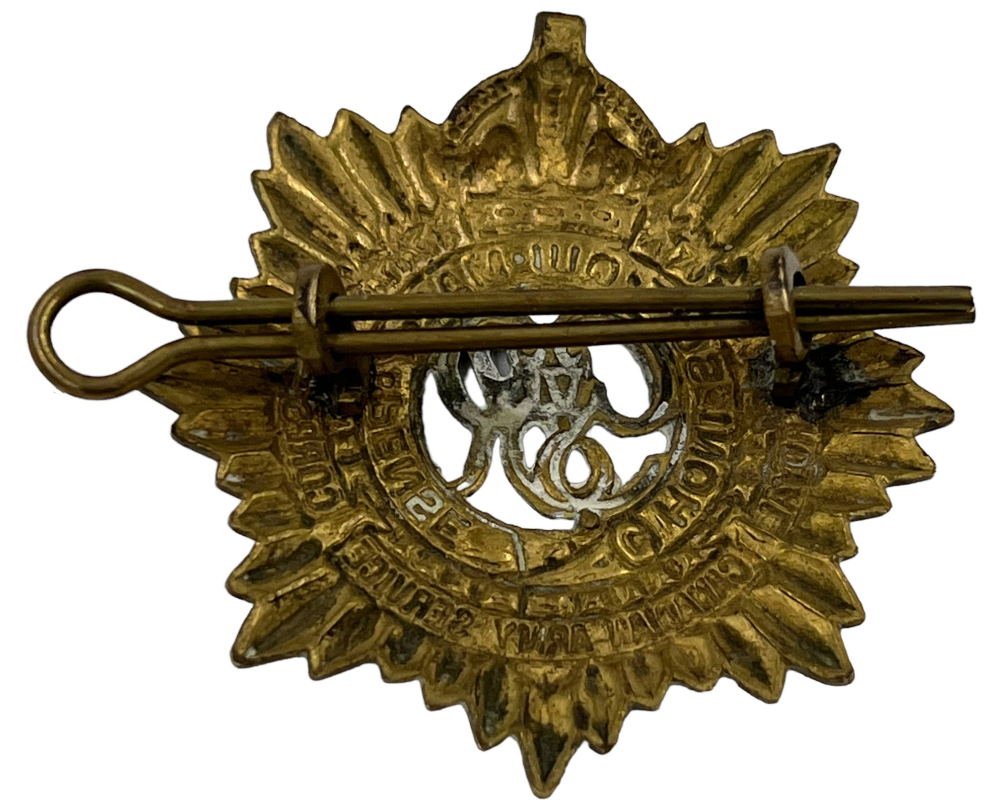 WWII Canada Cap Badge Royal Canadian Army Service Corps - Poppy's Vintage Clothing