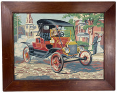 Vintage PBN Paint by Number Painting Model T Car Craft Master NA212 20" x 15" - Poppy's Vintage Clothing