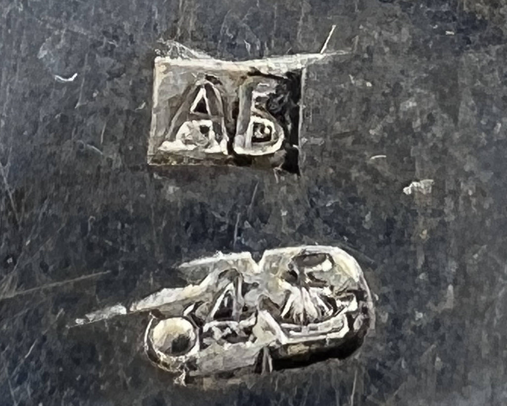 Antique Russian Silver Salt Chair Kostroma Assay Mark  Maker Mark - Poppy's Vintage Clothing
