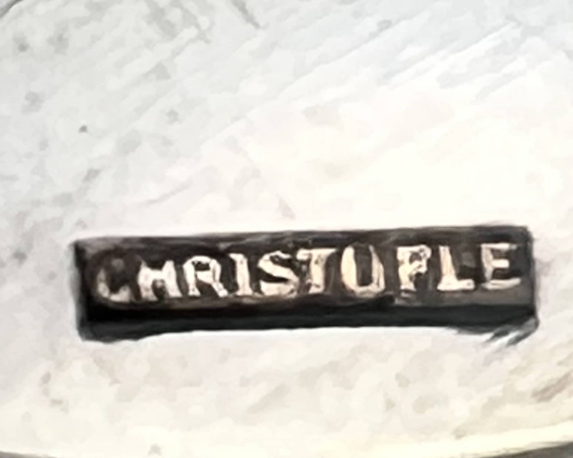 Art Deco Christofle France America Pattern Silver Plated Coffee Spoons / 5 OClock Teaspoons Set of 12 - Poppy's Vintage Clothing