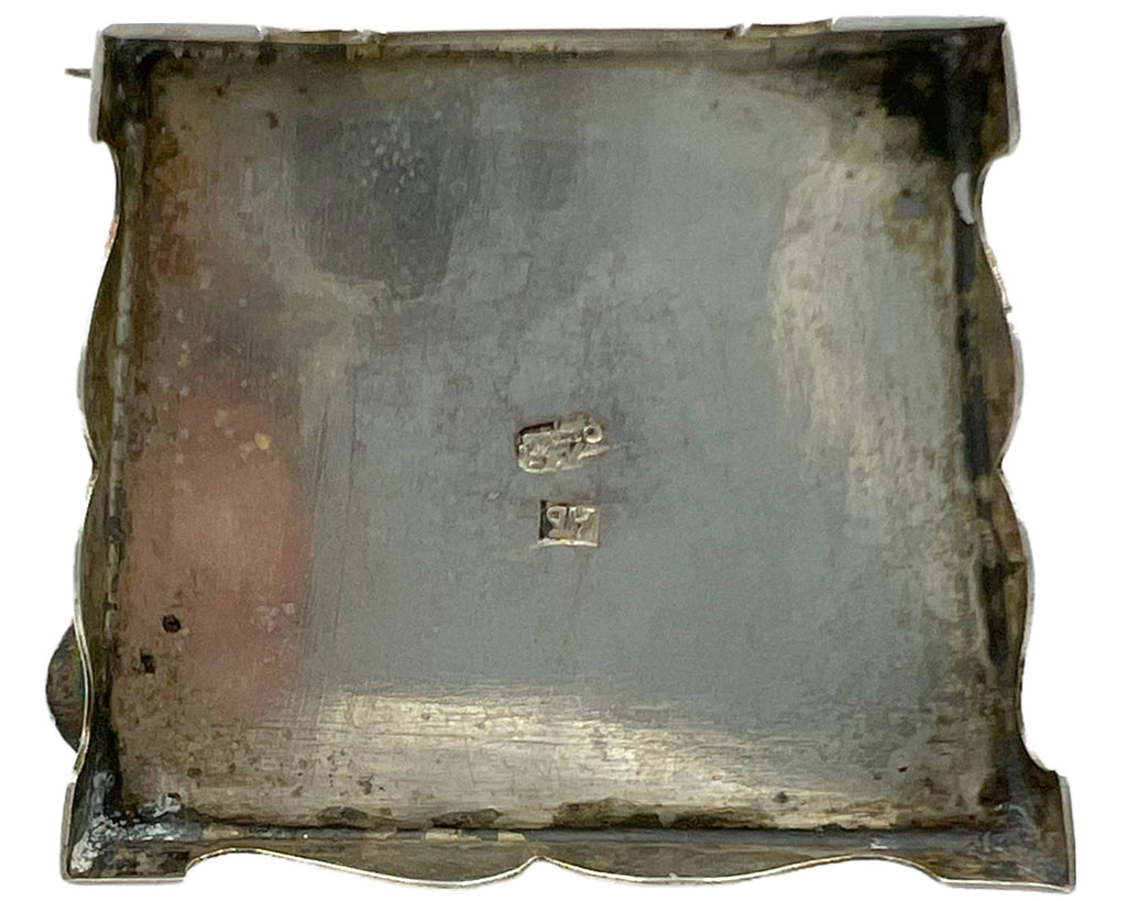 Antique Russian Silver Salt Chair Kostroma Assay Mark  Maker Mark - Poppy's Vintage Clothing
