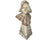 Antique Alabaster Bust Renaissance Woman Unsigned Sculpture on Pedestal - Poppy's Vintage Clothing