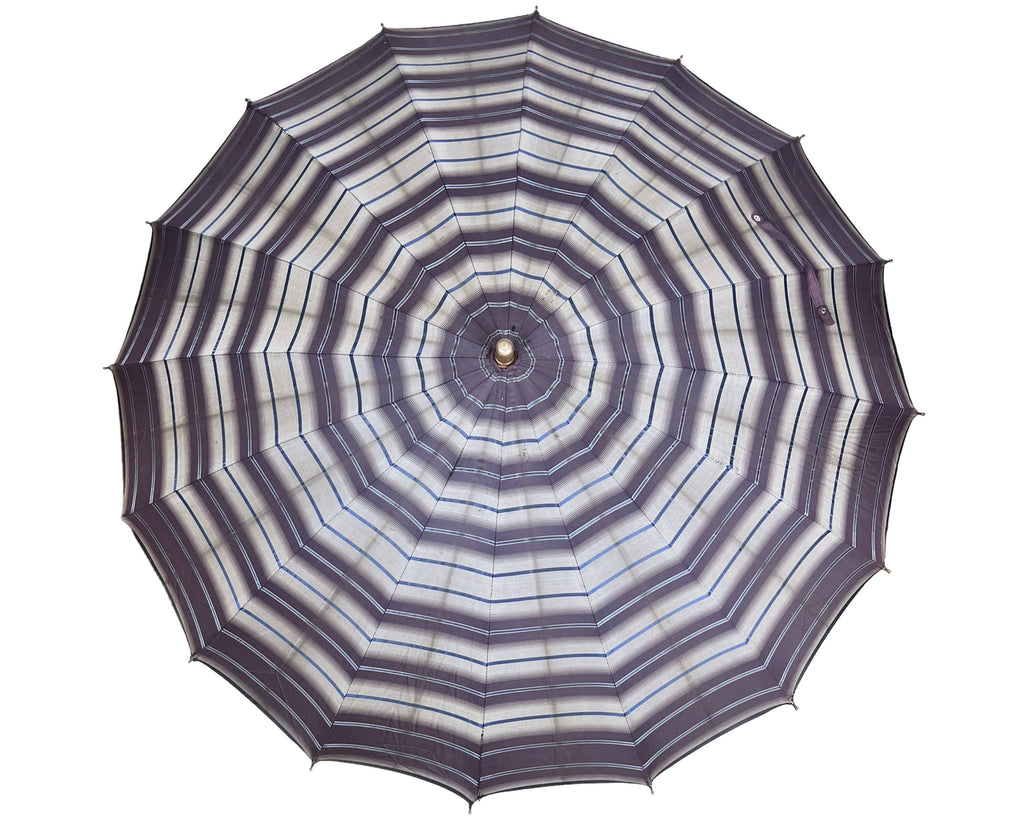 Vintage 1940s Umbrella Apple Juice Bakelite Handle - Poppy's Vintage Clothing