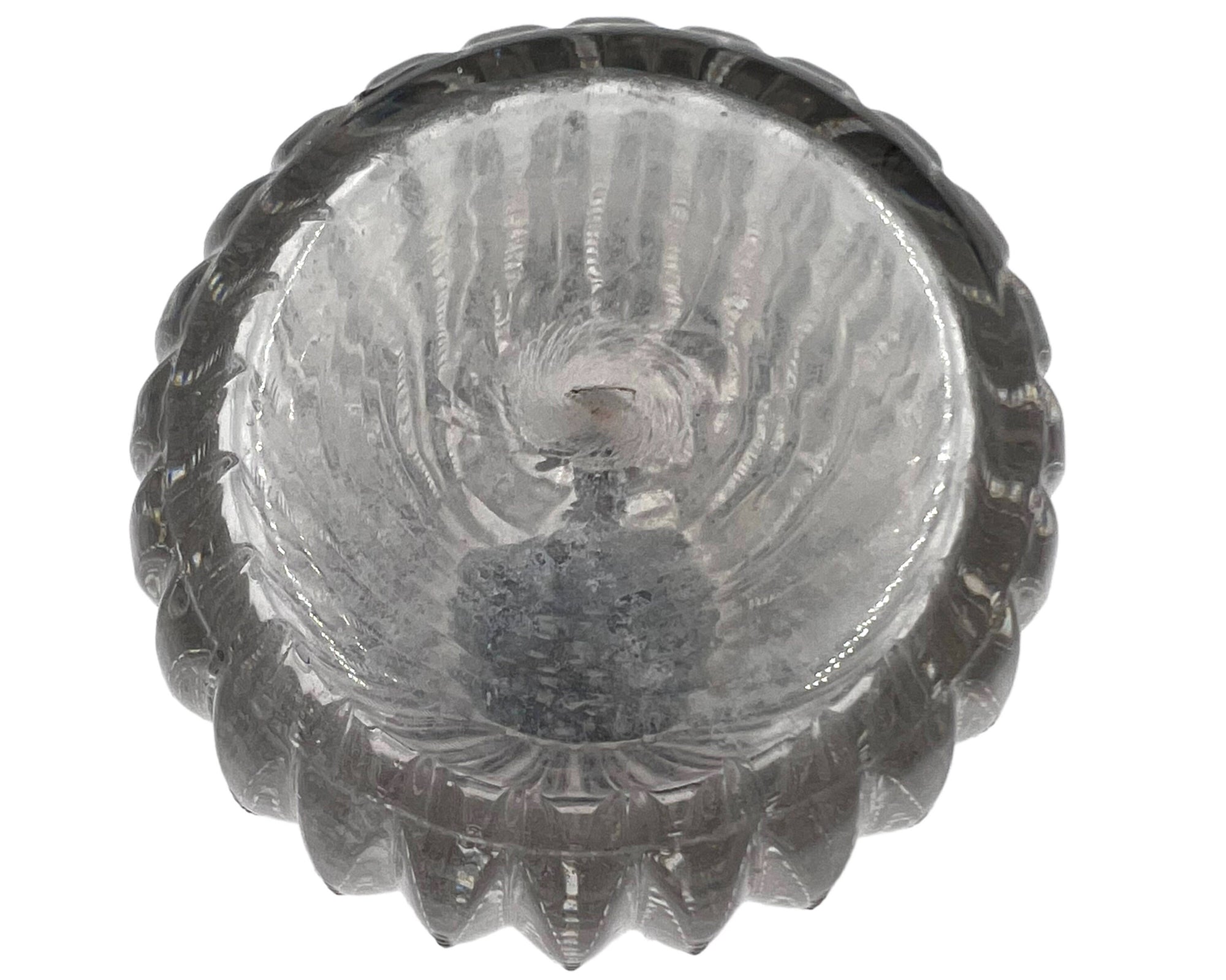 Antique ABP American Brilliant Glass Sugar Shaker Notched Mitres - Poppy's Vintage Clothing