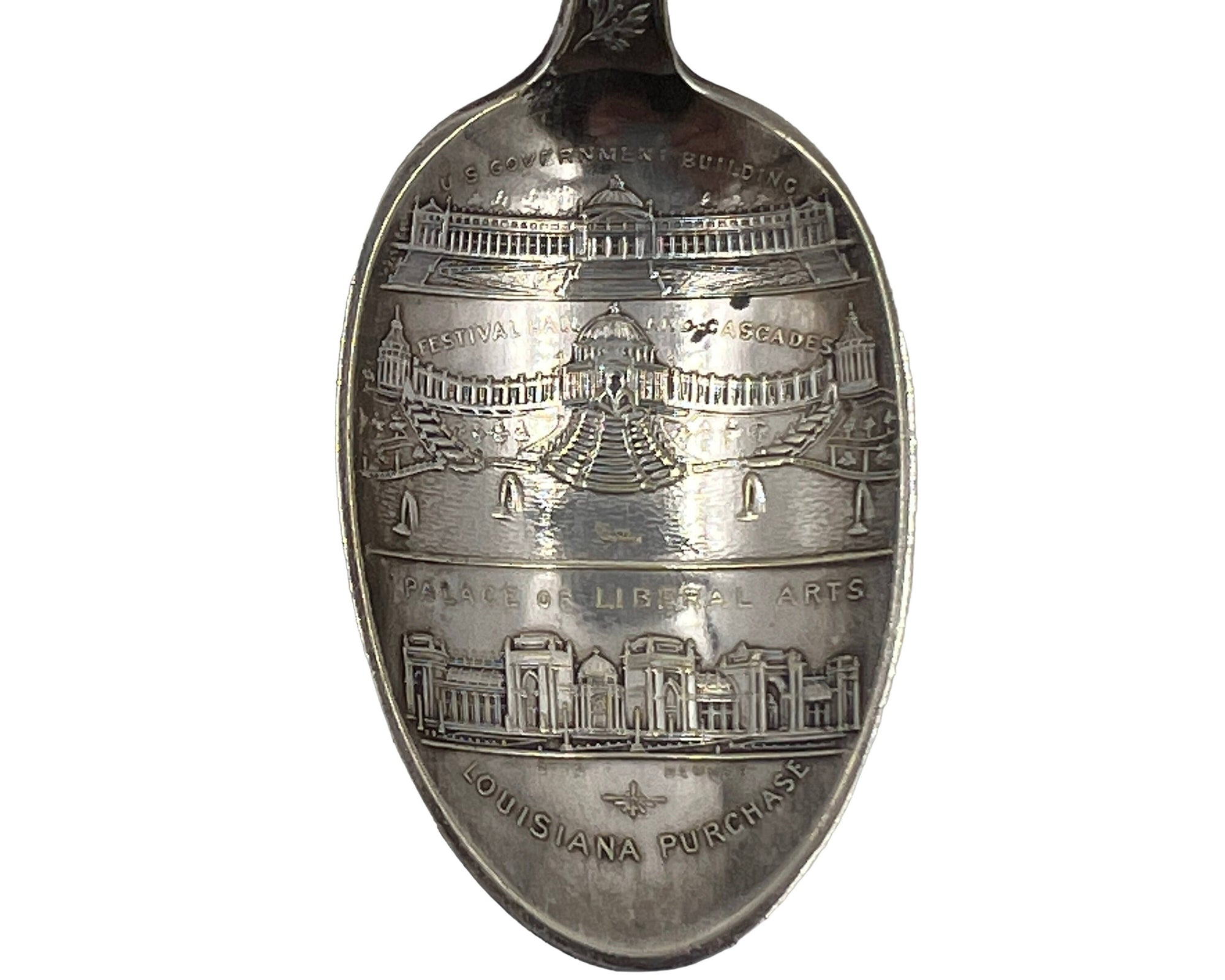 Antique 1904 St Louis Worlds Fair Souvenir Spoon Hirsch & Oppenheimer - Poppy's Vintage Clothing