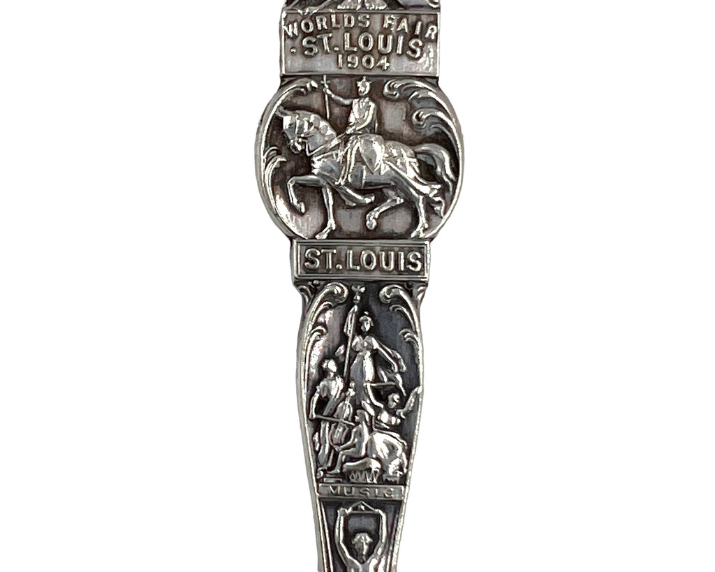 Antique 1904 St Louis Worlds Fair Souvenir Spoon Hirsch & Oppenheimer - Poppy's Vintage Clothing