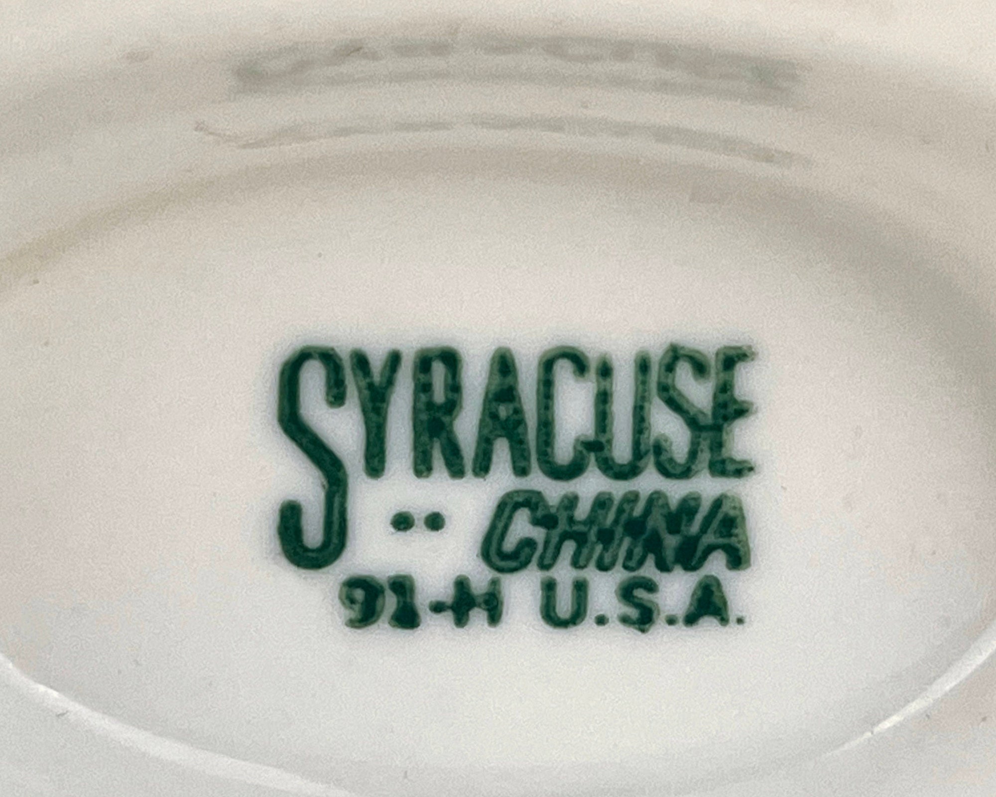 1962 Vintage City of Montreal Quebec Restaurant Ware Syracuse China Gravy Boat - Poppy's Vintage Clothing