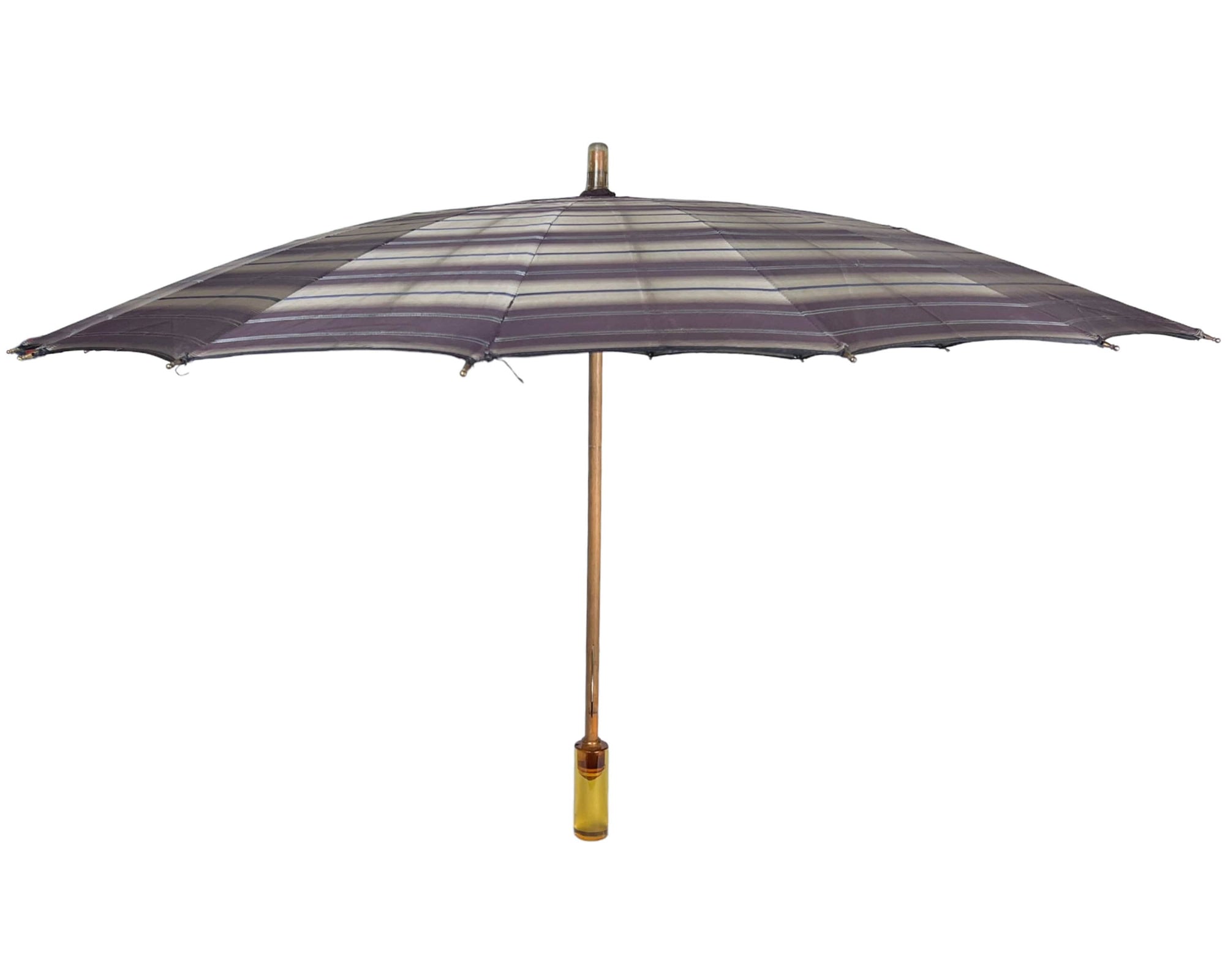 Vintage 1940s Umbrella Apple Juice Bakelite Handle - Poppy's Vintage Clothing