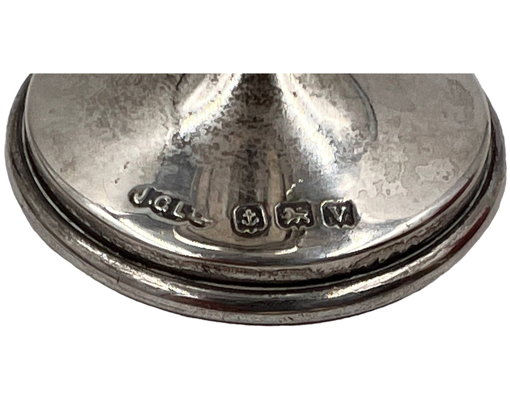 Antique Lawn Bowling Sterling Silver Trophy Cup TRC 1921 J Gloster Birmingham 3.375 - Poppy's Vintage Clothing