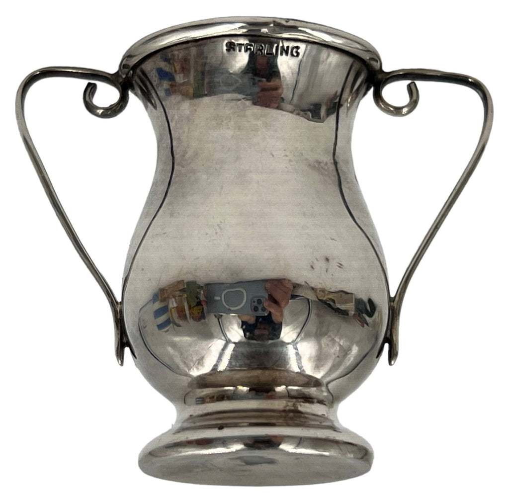 Miniature Antique Golf Sterling Silver Trophy Cup ML 1906 - Poppy's Vintage Clothing