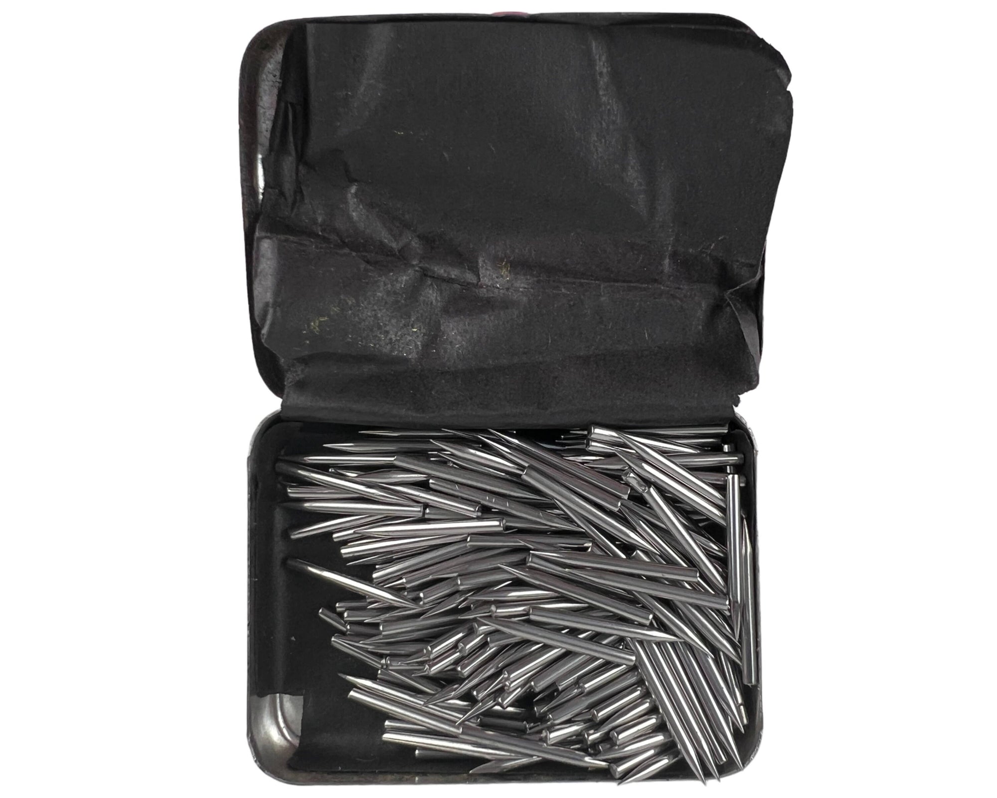 Vintage Parrot Gramophone Needle Tin Full with Unused Extra Loud Needles - Poppy's Vintage Clothing