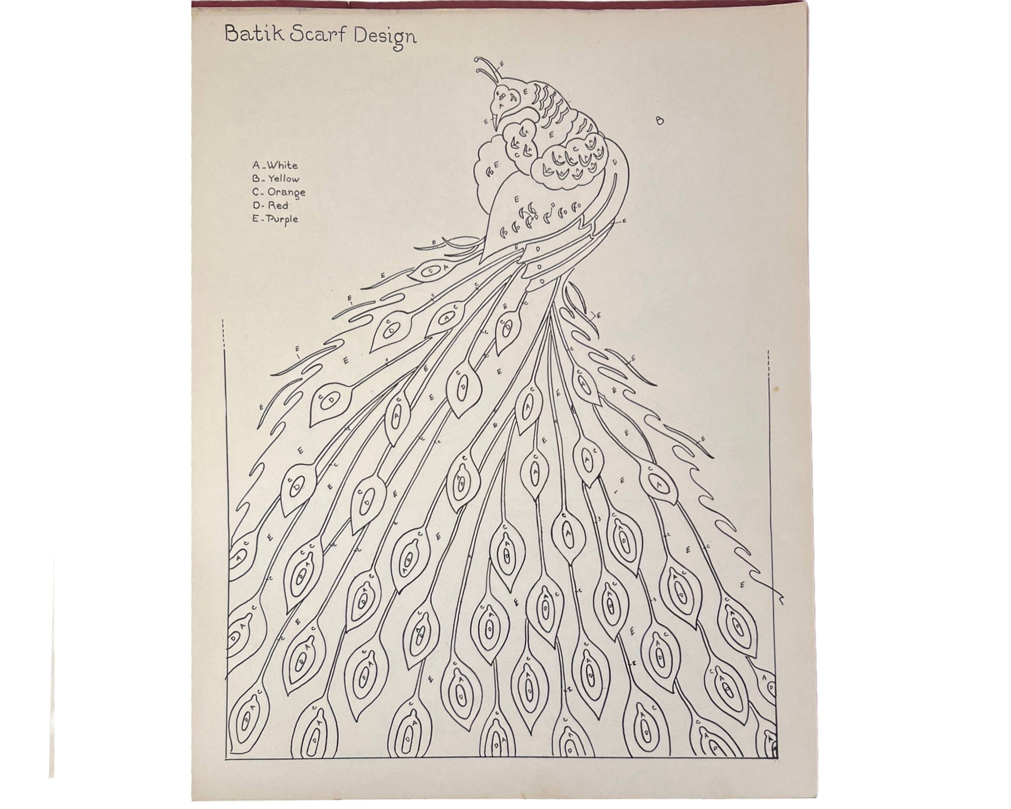 Vintage 1927 Designs For Textile Decoration Portfolio Fireside Industries Adrian Michigan - Poppy's Vintage Clothing