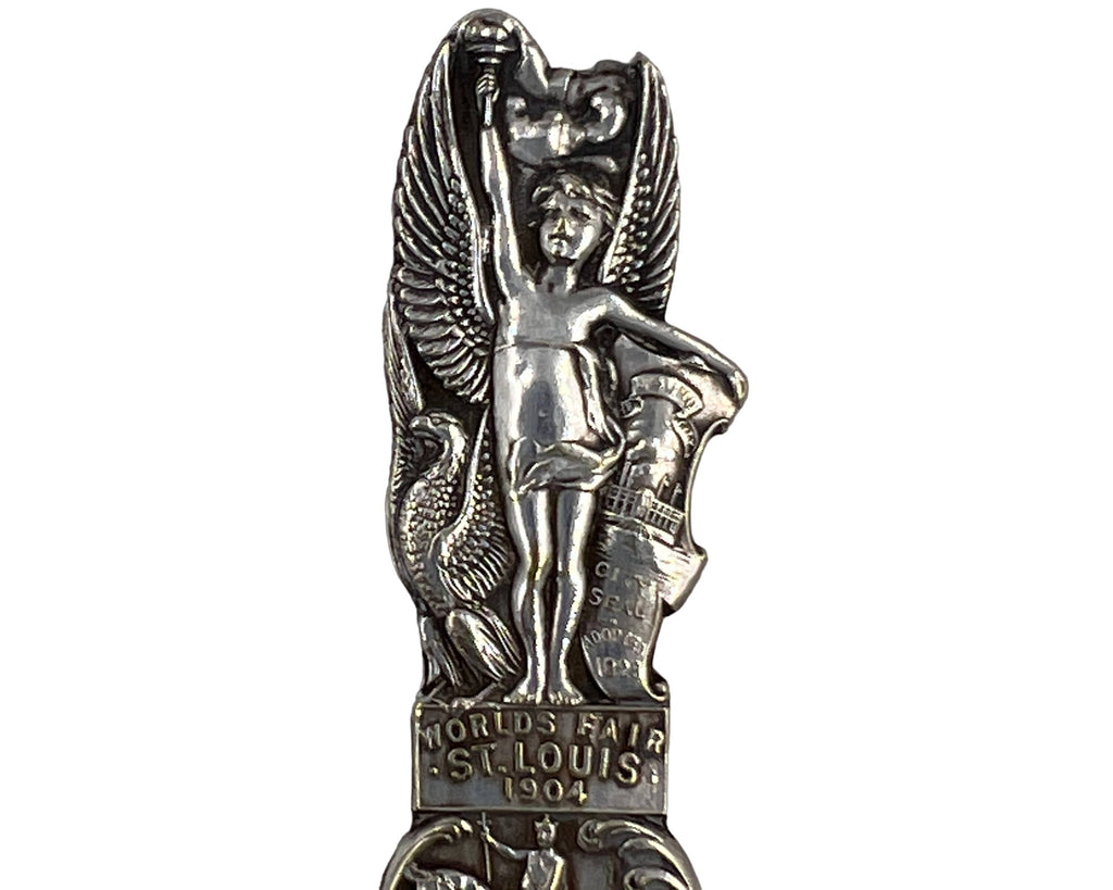 Antique 1904 St Louis Worlds Fair Souvenir Spoon Hirsch & Oppenheimer - Poppy's Vintage Clothing