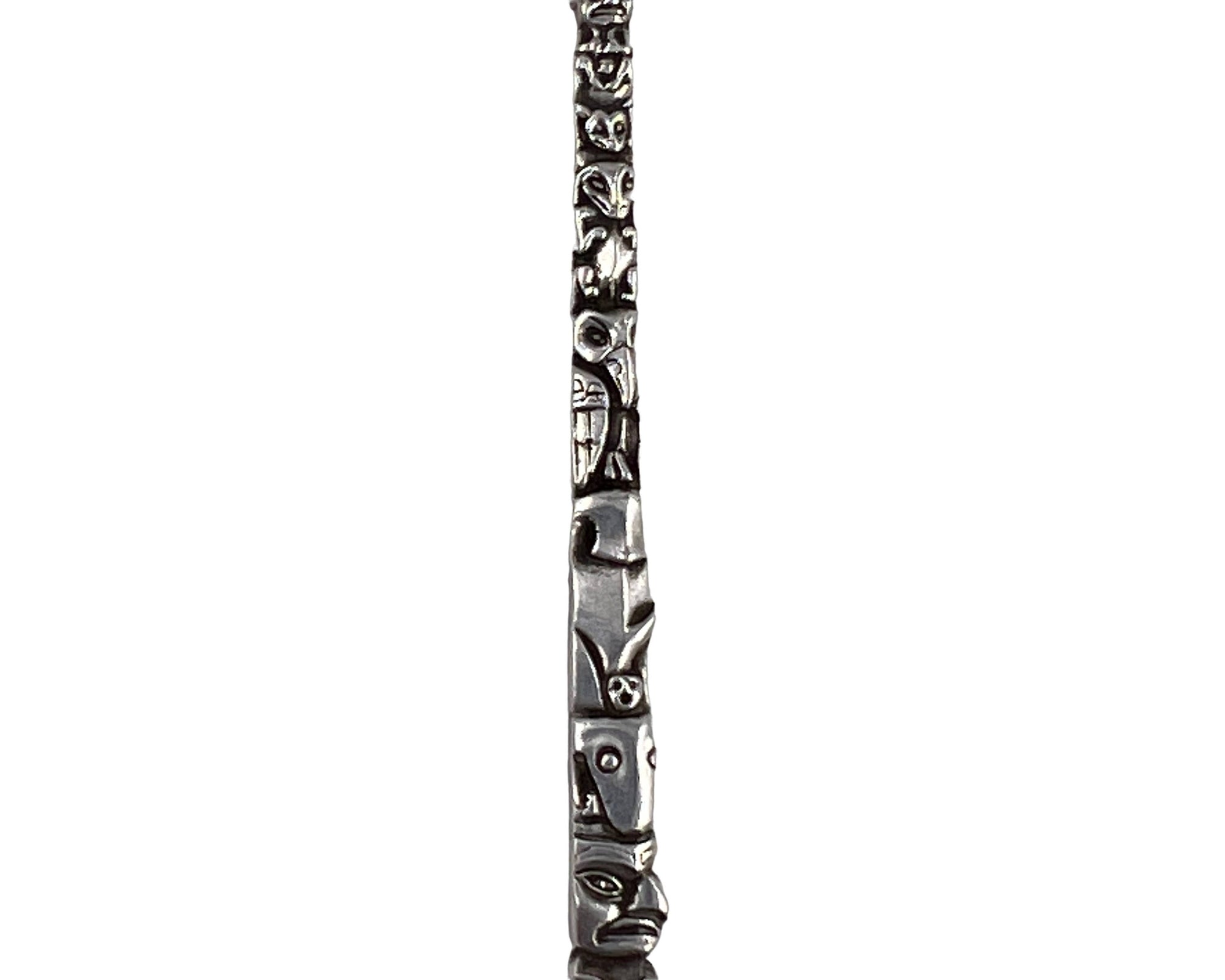 Antique Indian Chief Seattle Souvenir Spoon Sterling Silver Totem Pole w Princess Angeline Bowl - Poppy's Vintage Clothing