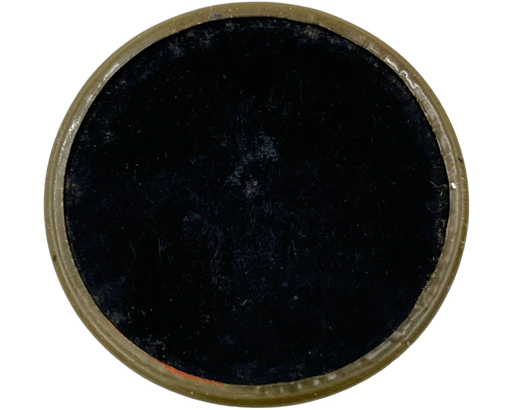 1920s Art Deco Celluloid Button Machine Age Stencil Print 2 1/4 Diameter - Poppy's Vintage Clothing