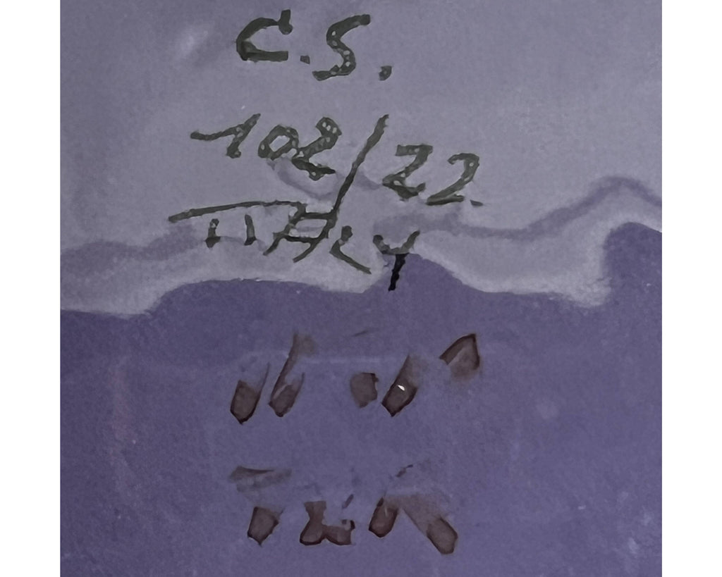 Mid Century Modern Bitossi Vetrata Bowl Aldo Londi Pottery Mid 1960s - Poppy's Vintage Clothing