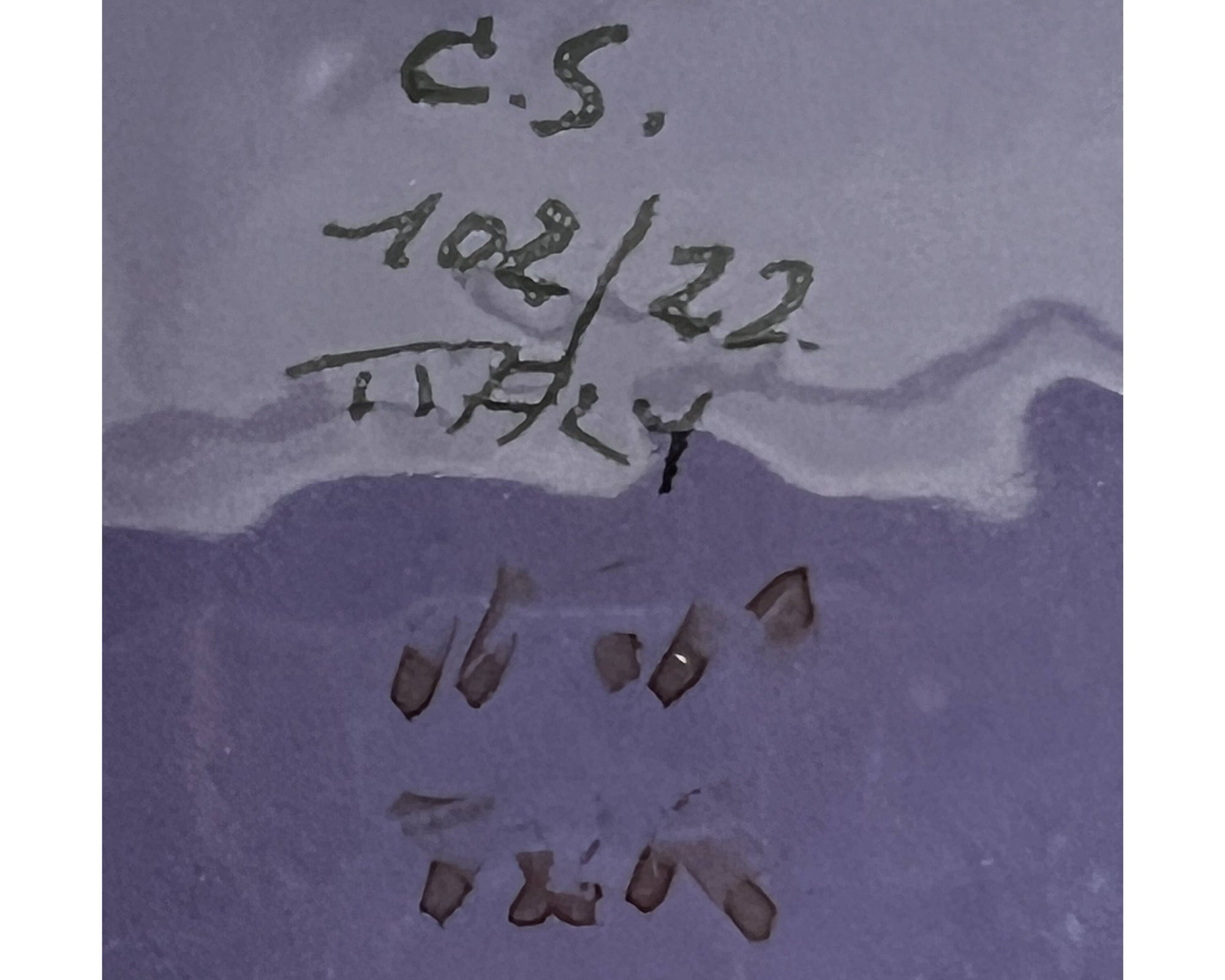 Mid Century Modern Bitossi Vetrata Bowl Aldo Londi Pottery Mid 1960s - Poppy's Vintage Clothing